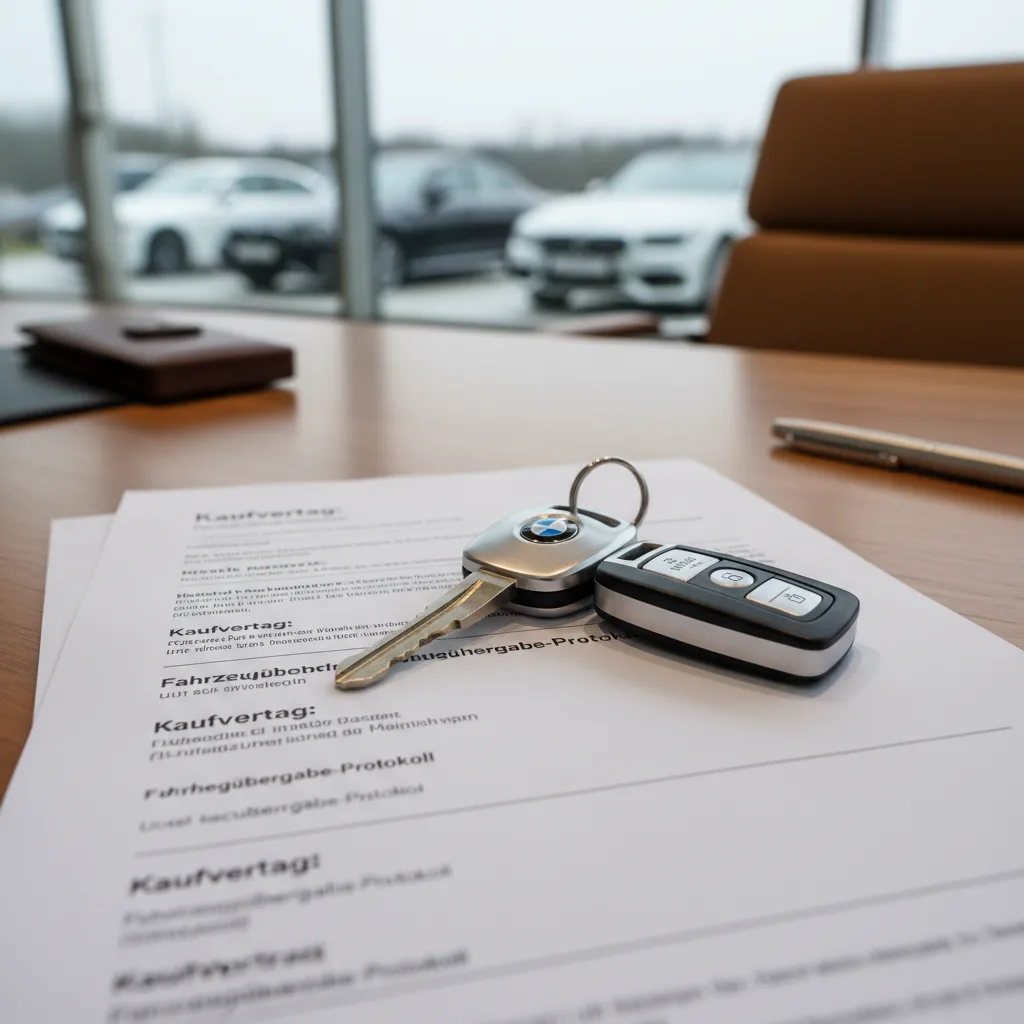 Autoschlüssel und Vertrag
