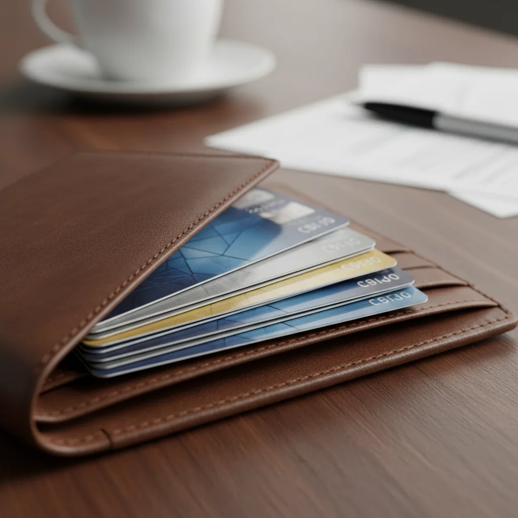 Kreditkarten im Portemonnaie